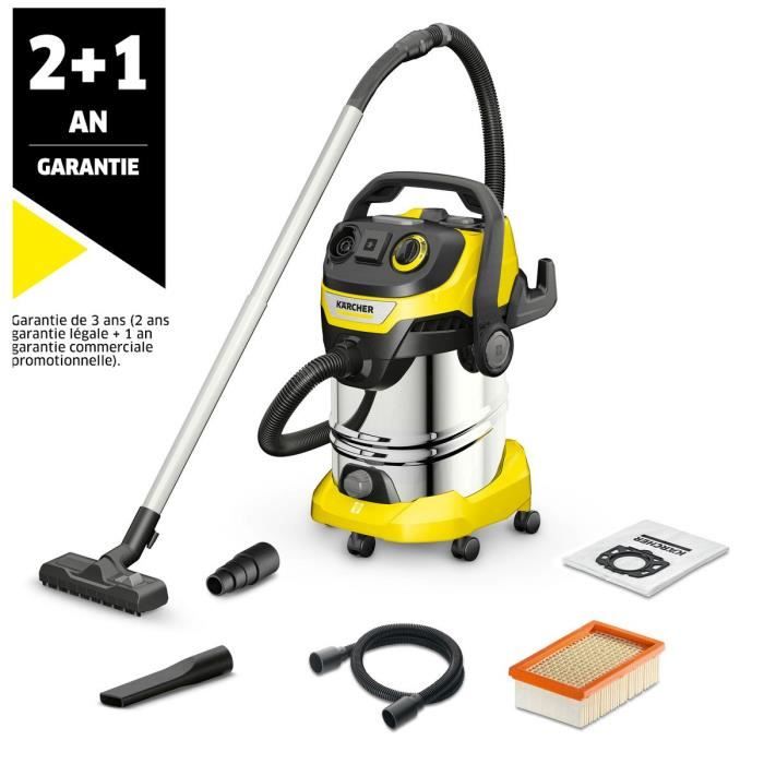 Aspirateur eau et poussière KARCHER WD 6 P S V-30/6/22/T - Cuve inox 30 L - 1300W