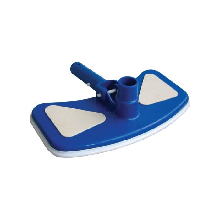 Brosse De Nettoyage Pour Piscine 17,5" - Tête Détachable Avec Poils Nylon Et Poignée Aluminium