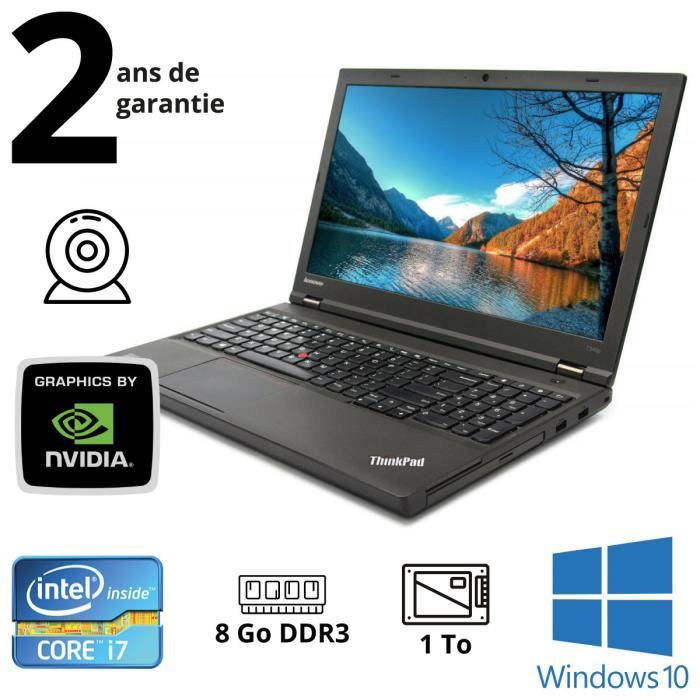 Lenovo ThinkPad T540p Core i7 4710MQ 2 50 GHz RAM 8 Go SSD 1 To 15 6 FHD NVIDIA GT 730M Cdiscount Informatique