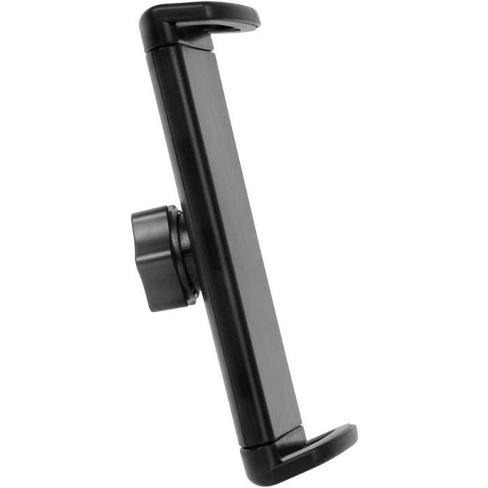 K&M 19790 – Support Pivotant Tablette Pour Pied Micro 3/8", Noir, Compatible IPad Samsung Surface