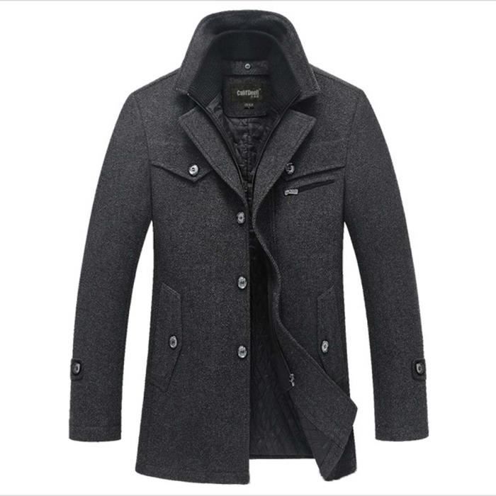 Veste col laine discount homme