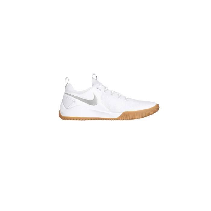 chaussures de volleyball indoor nike zoom hyperace 2 le - white/mtlc silver -gum - 40