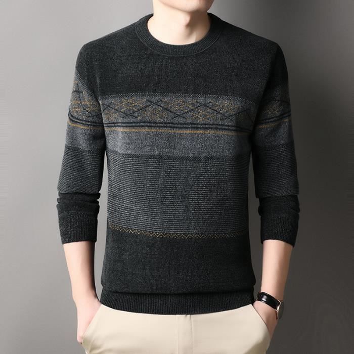 Pull gris simple shop