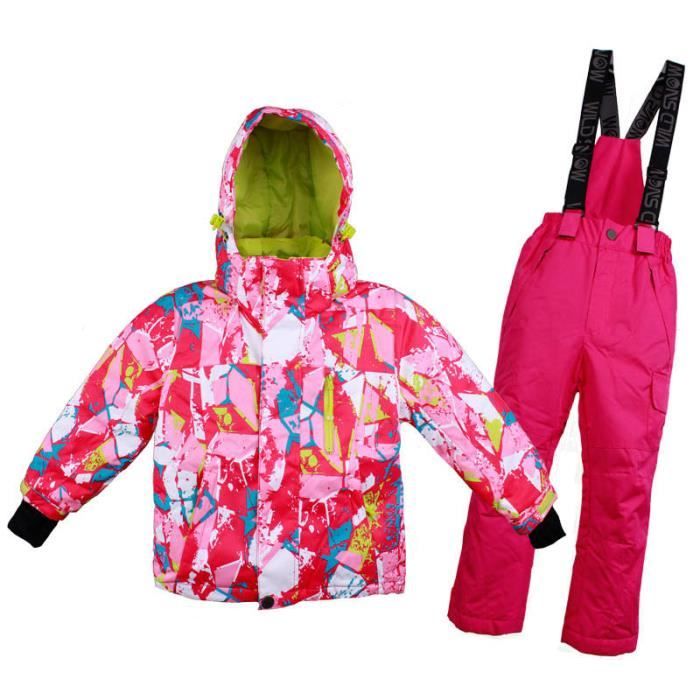 Combinaison de ski Enfant Unisexe de Marque luxe Pantalons de ski