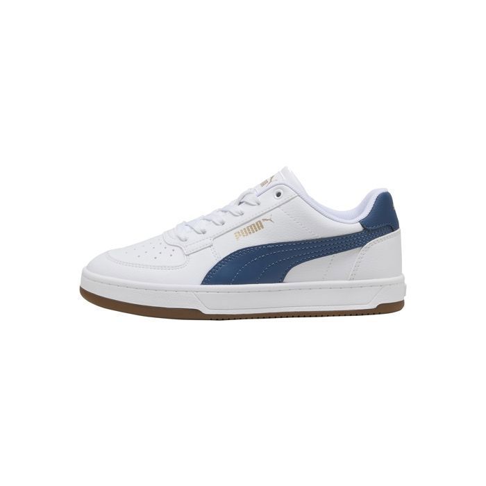Puma Basket à Lacets Junior Puma Caven - Puma Blanc Dark Indigo Gum