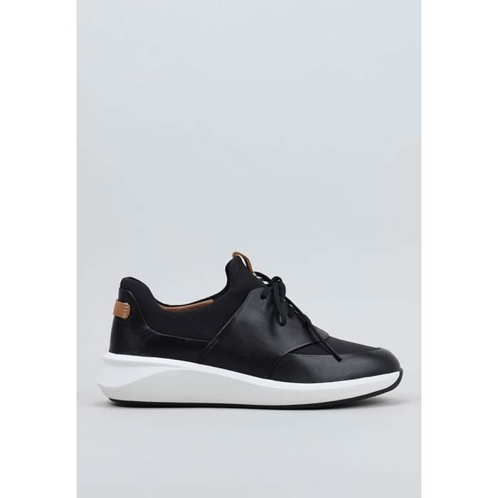 Clarks Basket - CLARKS - Un Rio Lace - Cuir - Noir - Plat