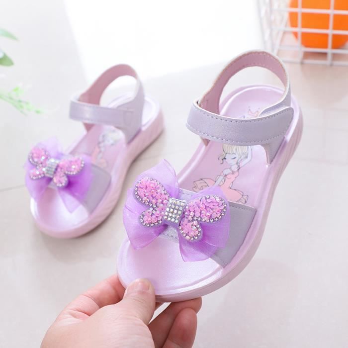 Sandales de plage pour filles Ecelen Sandales de princesse