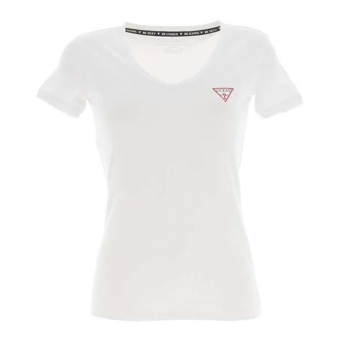 Tee shirt manches courtes Ss vn mini triangle tee - Guess