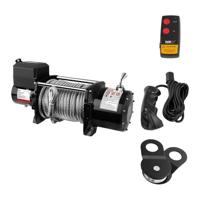 Kit Treuil ATV Dragon Winch – Poulie 4T, 2 Manilles 3T, Sangle 1,5m, Gants Et Sac De Transport – Universel Offroad
