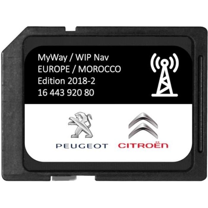 Version 2018/2019 Carte SD GPS Europe RNEG 2018-2 Peugeot Citroen