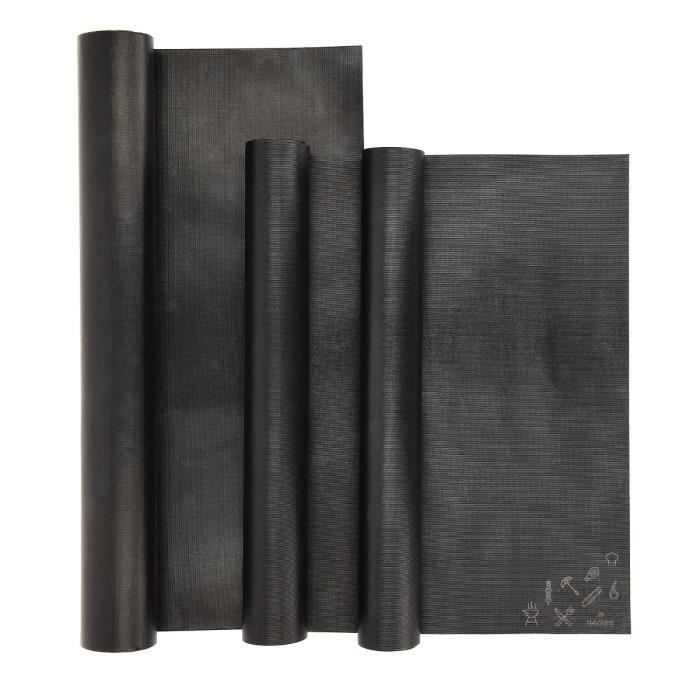 5 Tapis De Cuisson Barbecue Anti-Adhésifs - Téflon 40x50cm - Réutilisables - Nifogo
