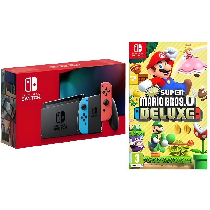Pack Nintendo Switch + Super Mario Bros.U Deluxe