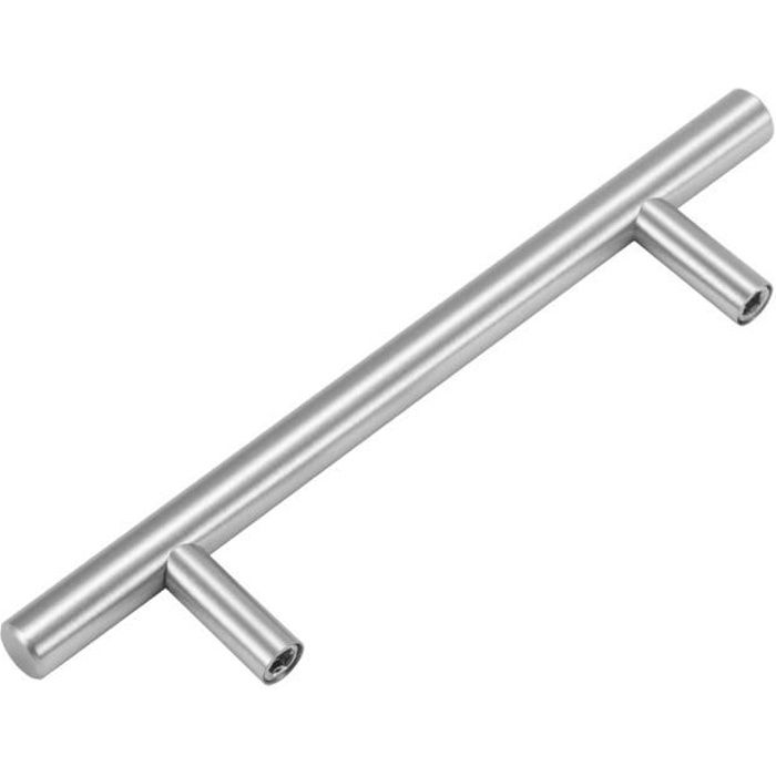 20Pcs cuisine armoire T-BAR armoire poignée de porte en acier inoxydable brossé tire