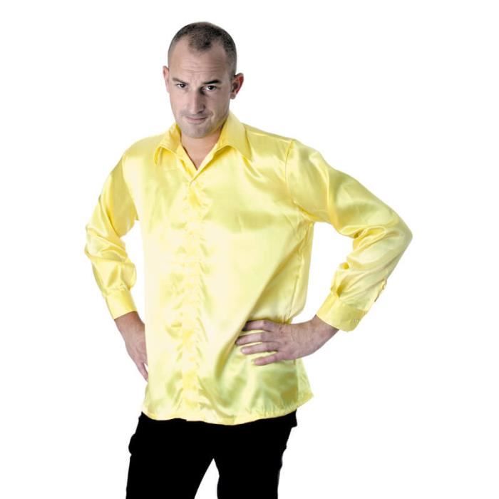 Chemise néon Disco Fluo PARTY PRO Taille unique Jaune Homme
