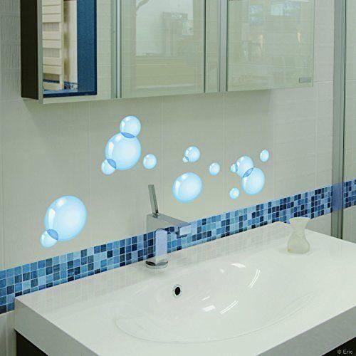 PAMINGONO 4 Feuilles Lot De Stickers Muraux Bulles Colorées Décoratives