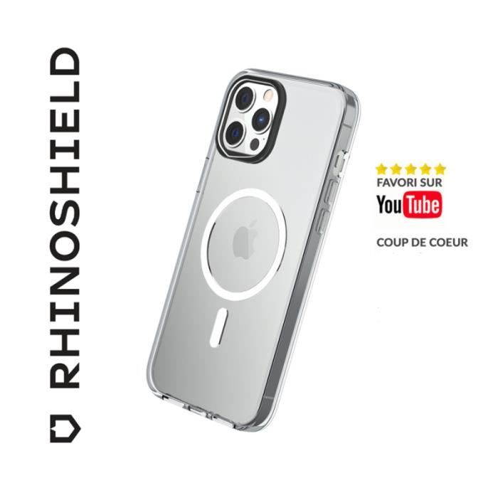 Coque transparente - RHINOSHIELD - iPhone 14 Pro - Compatible MagSafe - 100% personnalisable - Souple