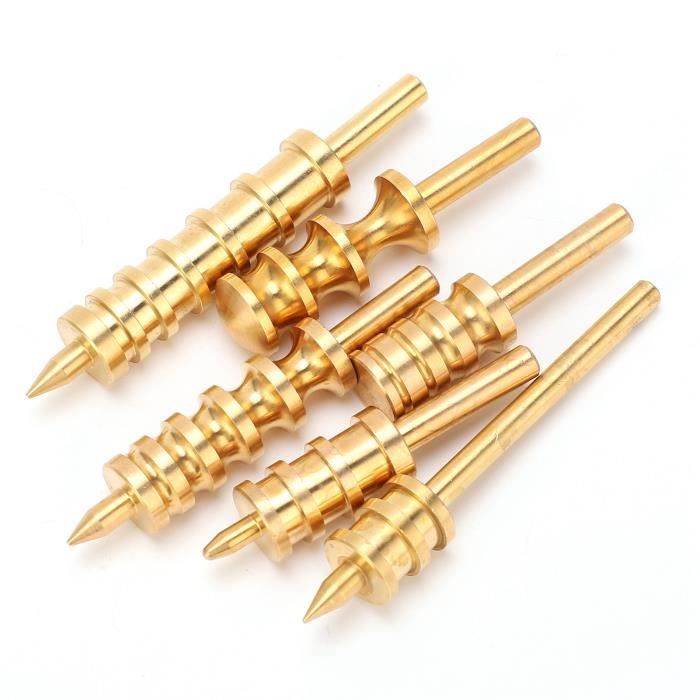 Ensemble Brunissoir Acier Tungstène - 2 Outils De Polissage | Pour Bijoux, Precision | 175mm Longueur