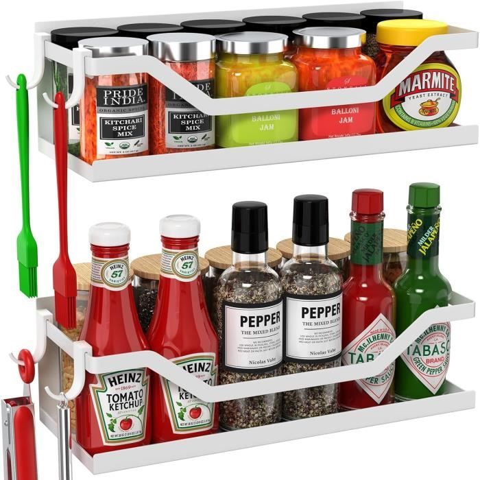 Etagere A Epice,Étagère Aimantée Frigo, Étagère Magnétique Frigo