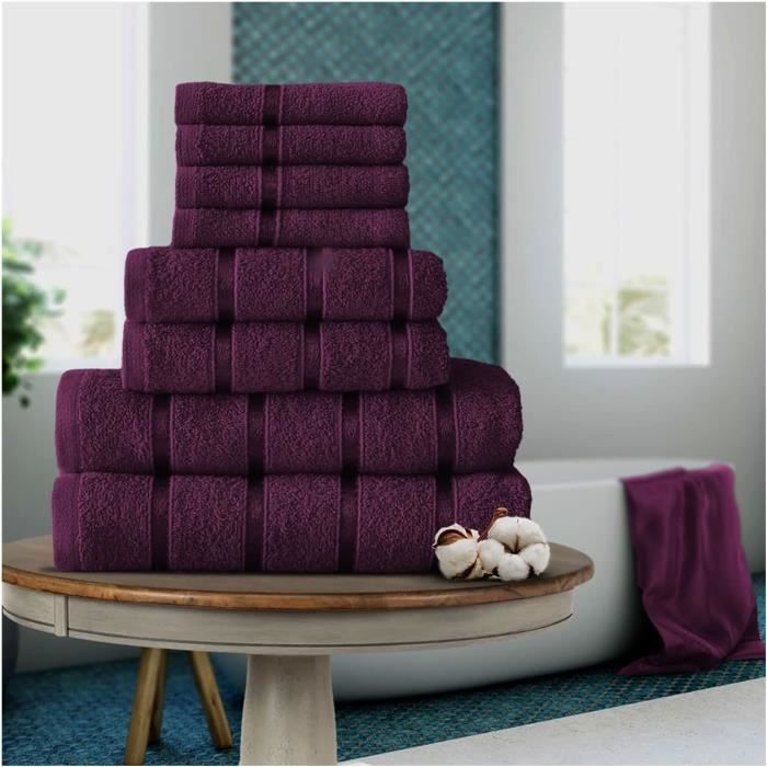 Coffret de 6 Serviettes de Bain & Visage SIKEL – 100% Coton Épais – Qualité Supérieure main image 1