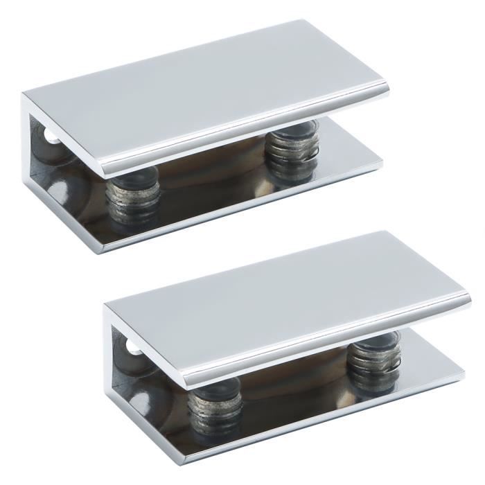 Support en verre Supports Verre Supports Muraux Pince de Tablette De verre Clip 