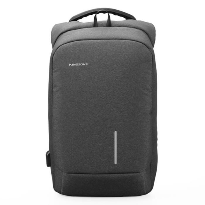 Kingsons Sac a dos Antivol USB et Port de charge Antipluie Mode en Polyester Ordinateur portable Tablette PC Trolley Cdiscount Bagagerie Maroquinerie