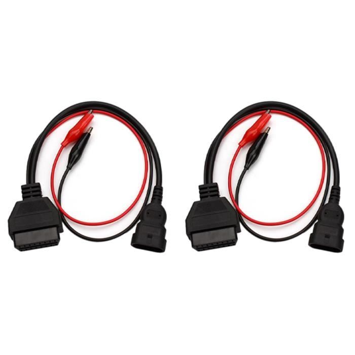 Câble Diagnostic OBD2 Pour Moto - Adaptateur 3/4/6 Broches Vers 16 Broches - Lecteur Code Erreur