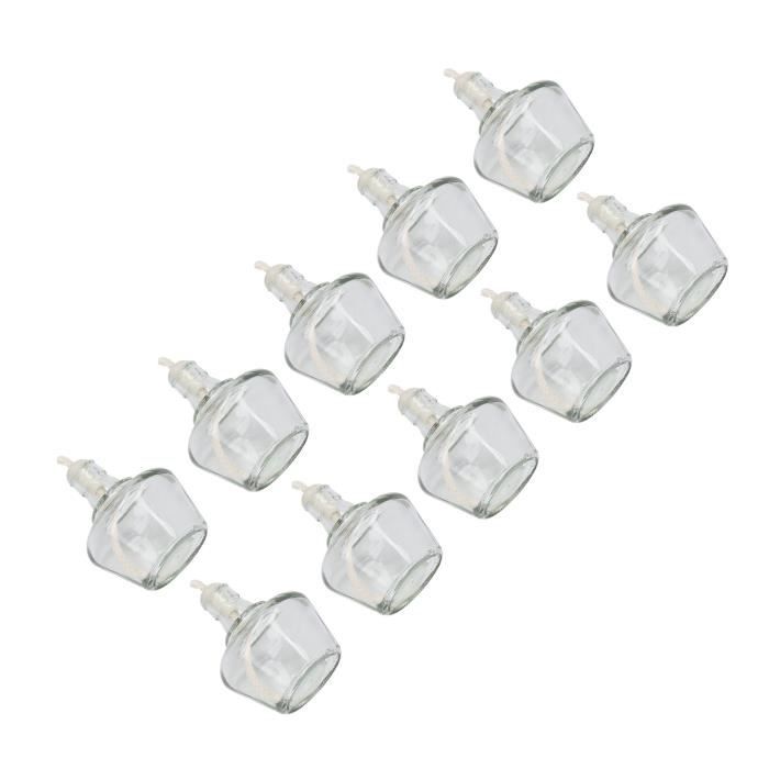 DKBT 30 Pcs Petite Bouteille Shot de Jus 60ml Mini Bouteille Plastique Fiole Transparentes Brosse avec Entonnoir pour Jus Ginger Lait Boissons (Blanc