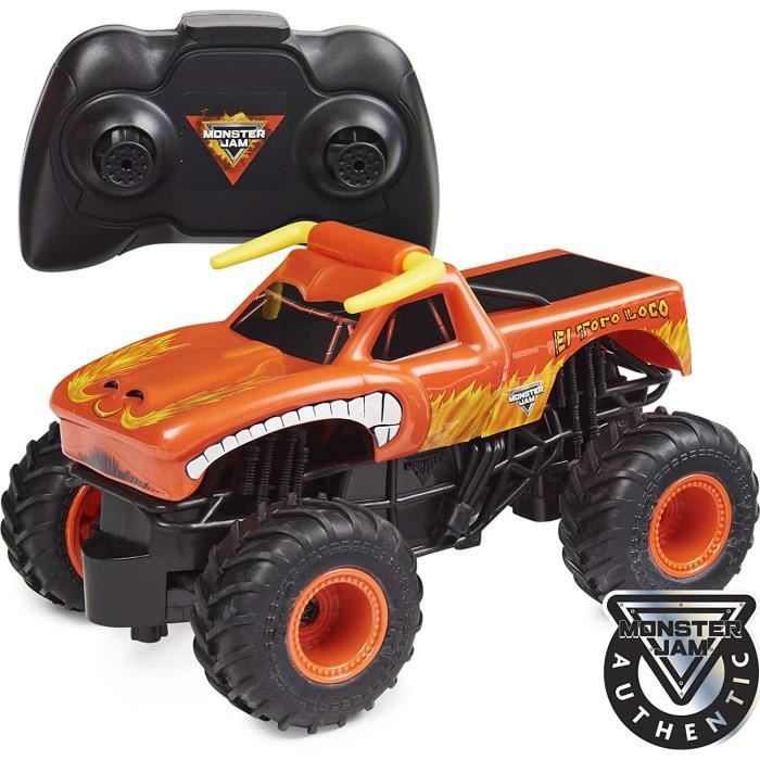 MONSTER JAM - EL TORO LOCO RC 1:24 - Monster Truc véhicule Radiocommandé Officiel 2,4 GHz - 6060517 - Jouet Enfant 4 Ans Et +