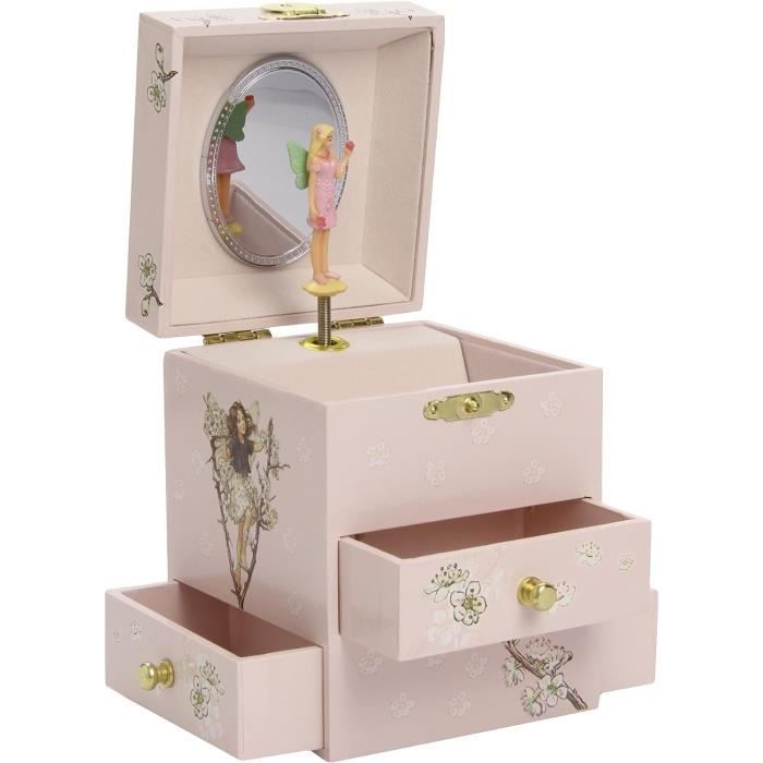 Little Dutch Boîte à Bijoux Musicale Fairy Wonders - Rosa La Ballerine - Mélodie Lullaby De Schubert