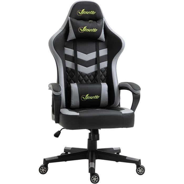 HLONONE Chaise Gaming Ergonomique, Chaise de Gaming avec Repose-Pied