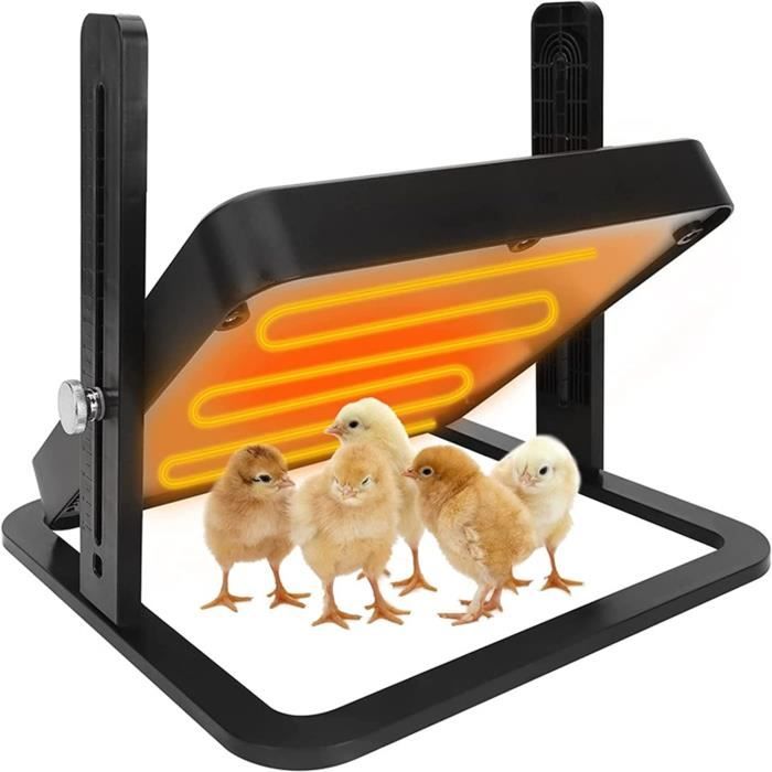 Lampe Chauffante Infrarouge 175 W Pour Poussins Et Animaux - Thermostat Automatique - Étanche Et Sécuritaire