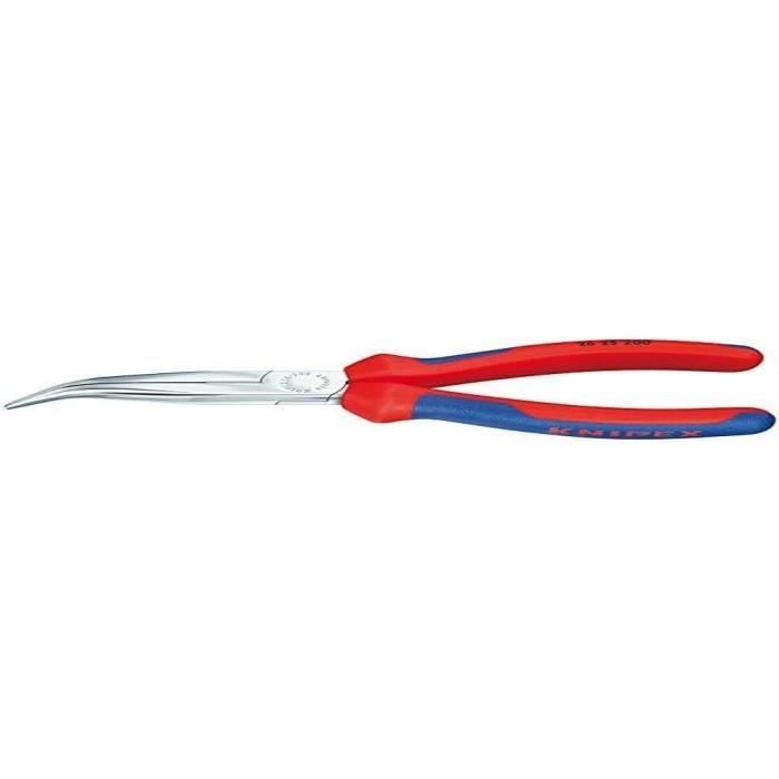 Knipex Pince Demi-Ronde Radio 160 Mm Chromée Avec Tranchant - Pinces Précision Bi-Matière Qualité Pro