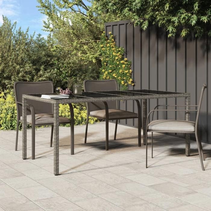 vidaXL Table de jardin 190x90x75 cm - vue 3