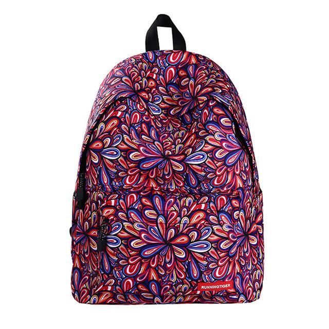 Cartable Fille Adolescent Unisexe Fleur Imprim Style 40