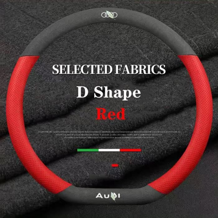 Couvre-volant En Cuir Véritable Rouge Pour BMW 1 Série E87 (2004+) - Double Couture - Installation Facile