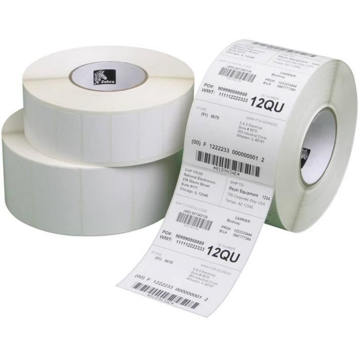 Uni Blanc Semi Brillant 45 mm x 35 mm étiquettes 2,500 étiquettes Rouleau/76 mm Core. Uni Blanc Semi Brillant 45 mm x 35 mm étiquettes 2,500 étiquettes Rouleau/76 mm Core.