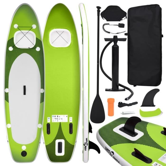 Planche De Stand Up Paddle Makani – Gonflable, Vert, 320cm, Kit Complet Avec Pagaie