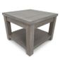 Bout De Canape Carre Bois Massif Gris Gabriel L 60 X L 60 X H