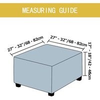 Housse Pouf MeRcri Jacquard Élastique - 90x90cm | Protection Décoration
