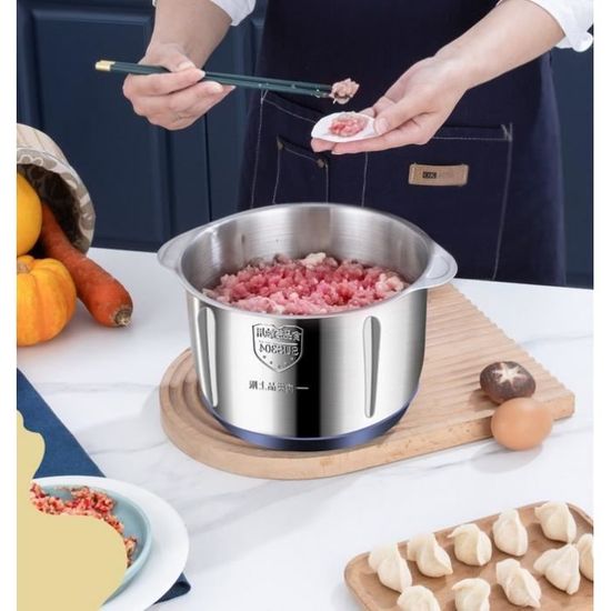 Tritacarne Elettrico Inox 5L - 500W, Multifunzione Per Verdure E Carne