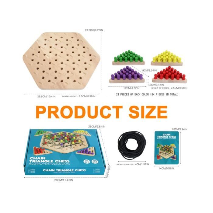Jeu d'échecs à rabat de uits, jeu d'échecs de défi, jeu de société de stratégie, pensée logique, jouets interactifs cognitifs Parent-enfant  26