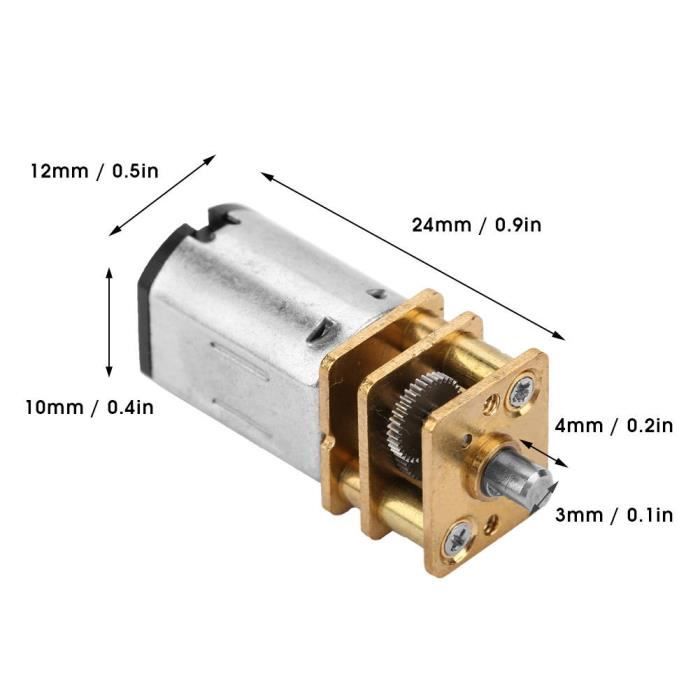LAN Motoréducteur À Courant Continu 4Pcs Dc6V Moteur De Réduction