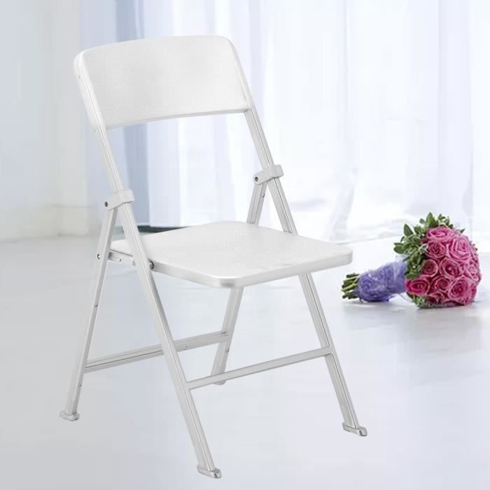 CUCUFA Mini Chaise Pliante Pour Poupée – Lot De 12, Support Téléphone, Déco Maison De Poupée, Plastique Noir, 6.5x5.5x11 Cm
