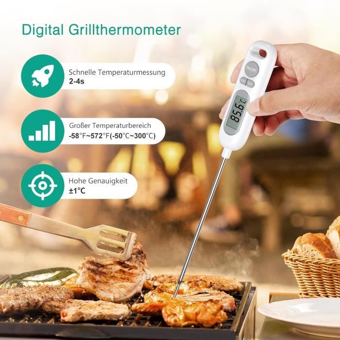 Thermomètre à Viande - Sonde de Cuisine pour Cuisson Précise de