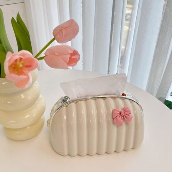Dolyues Boîte à mouchoirs en forme de cochon - Rose - Pour chambre à coucher, salle de bain, salon