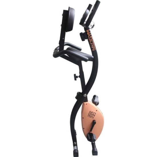 Neogym Pli Bike 410 Corail Velo d appartement pliable avec dossier Cdiscount Sport
