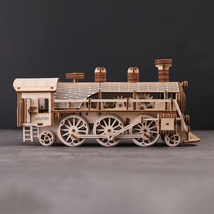 ROKR  Maquette Bois Locomotive Mécanique – Rokr Puzzle