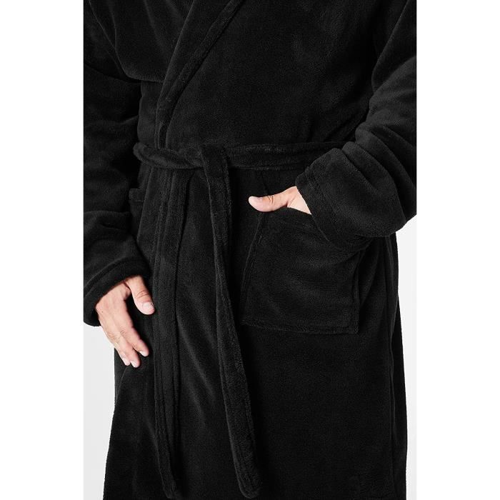 Peignoir De Bain - MARSEE - Flanelle - Super Doux - Confortable - Col Châle - Maison