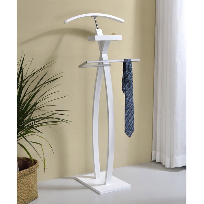 IDIMEX Lot de 2 valets de Chambre JIVO chevalets de Nuit portants pour vêtements, Structure en
