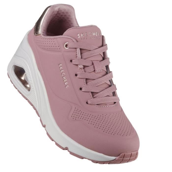 Skechers Uno Wedge - HI Steps Chaussures pour Femme Rose 177520-ROS ...